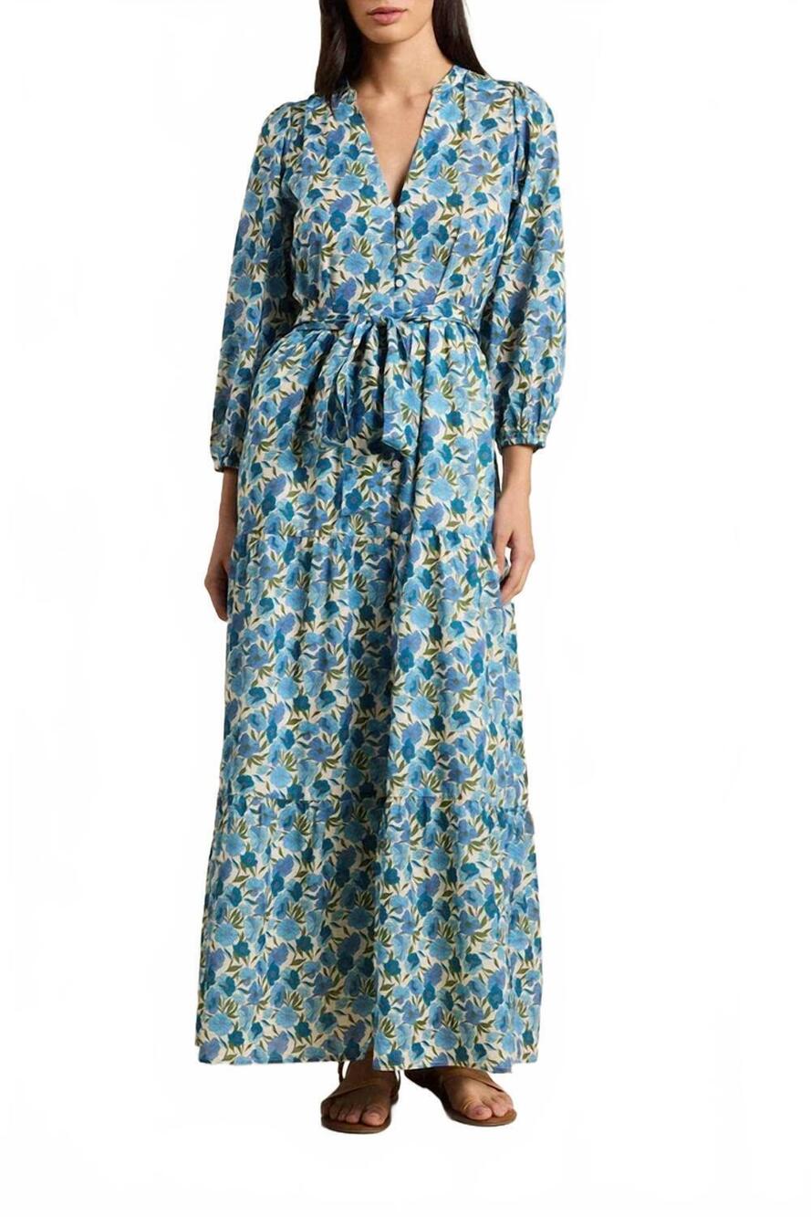 NEW TROVATA lia maxi dress in cielo floral